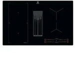 Electrolux KCC83480I, Schwarz, Integriert, 80 cm, Zonen-Induktionskochfeld,
