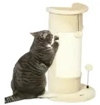 PawHut Kratzstamm, 58cm Kratzs&auml;ule f&uuml;r Katzen, Katzenkratzbaum mit Kratzball -