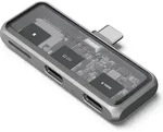 Satechi USB-C PD Mobile XR Hub & MicroSD Card Reader space grey - Grau