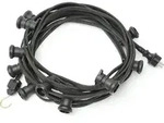 Illu-/Partylichterkette BLACKY 30m - Au&szlig;enlichterkette schwarz - 30x E27