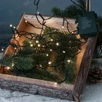 LED Lichterkette - Weihnachtslichterkette - 48 warmwei&szlig;e LED - L: 3,5m - 8...
