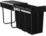 tectake&reg; Abfallsammler Ashlyn 3-fach M&uuml;lltrennung, 3x10L 26 x 48 x 42 cm -...