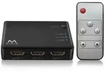 Ewent EW3730, HDMI, Schwarz, 2160p, 3840 x 2160 Pixel, Box, 125 mm - Schwarz