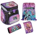 Scooli EasyFit Schulranzen-Set 5-teilig Monster High violett - Violett/Lila