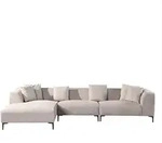 HOME DELUXE Ecksofa TORINO - Farbe: Beige, Ausf&uuml;hrung: Links - 344 x 74 x 178...