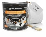 Fl&uuml;ssigfolie Dicht Set DIY 1kg Grau inkl. Pinsel & Vlies &ndash; Abdichtung Set...