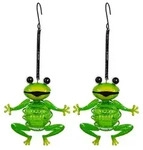 2er-Set Solar-/Deko-/H&auml;ngeleuchte "FROSCH" H: 20cm, Lampe f&uuml;r den...
