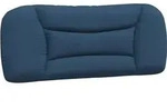 vidaXL Kopfteil-Kissen "Hvar" Blau 100 cm Stoff - Blau