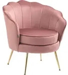 CLP Stuhl Rosita Samt - Farbe: rosa - Rosa