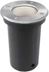 vidaXL Bodenstrahler Bodenlampe Bodeneinbauleuchten rund 3er Set - Silber