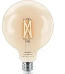 Philips Smarte LED-Filament-Lampe G125, E27-Sockel, 806 lm, Intelligentes