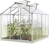 Gew&auml;chshaus Jasmin 4 Alu-Rahmen 192x256cm Polycarbonat Platten - mit...