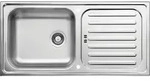 Einbausp&uuml;le RESPEKTA Riverside, 100 x 50 cm, Edelstahl - Silber