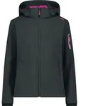 Cmp Woman Jacket Zip Hood Antracite-Festival Antracite-Festival 36 - Schwarz -...