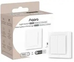 Aqara Light Switch H2 EU, Kabellos, Bluetooth / Wi-Fi, Grau, Wei&szlig;, 2 Kan&auml;le, 2405 -