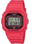 Casio DW-5600EP-4, Wasserfest - Schwarz/Rot