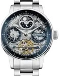 Ingersoll I07707 The Jazz Dual Time Automatik Herrenuhr 42mm 5ATM - Silber