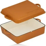 Mahlzeit Gusseisen Br&auml;ter emailliert | 10,5 Liter | Sunny Orange | Br&auml;ter...
