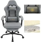 WOLTU Gaming Stuhl mit Massagefunktion, Taschenfederkissen, ergonomisch, Netzstoff,