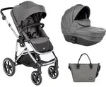 Kikkaboo Kinderwagen Thea 2 in 1 Babywanne, Wickeltasche, Fu&szlig;abdeckung, Korb