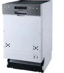 Geschirrsp&uuml;ler Einbau Sp&uuml;lmaschine teilintegriert Aquastop 45 cm Respekta - Silber