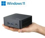 Mini-PC CSL Narrow Box Black / 8 GB / 2000 GB M.2 SSD / Win 11 Home