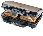 Bestron XL Sandwichmaker, Antihaftbeschichteter Sandwich-Toaster f&uuml;r 2 Sandwiches,