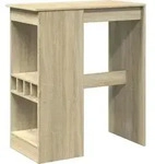 vidaXL Bartisch mit Regal Sonoma-Eiche 90x47,5x103,5 cm Holzwerkstoff - Braun