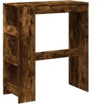 vidaXL Bartisch mit Regal R&auml;uchereiche 90x40x103,5 cm Holzwerkstoff - Braun