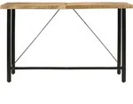 vidaXL Bartisch 180x70x107 cm Massivholz Mango und Eisen - Braun
