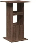 vidaXL Bartisch mit Ablagen Braun Eiche 60x60x102 cm Holzwerkstoff - Braun