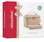 reisenthel beautycase metallic dots coffee Set2 - Beige/Wei&szlig;