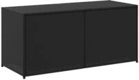 Gartentruhe Schwarz 283L Poly Rattan