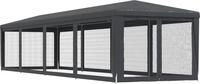 vidaXL Partyzelt mit 10 Mesh-Seitenw&auml;nden Anthrazit 3x12 m HDPE