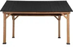 Sunjoy Zedernholz Gazebo / Pavillon 3x4 T&Ouml;DI - 336cm x 400cm, anthrazit -...
