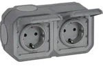 Legrand Schutzkontakt-Steckdose 069742L Plexo New - Grau