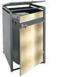 1er M&uuml;lltonnenverkleidung MCW-J82, M&uuml;lltonnenbox, erweiterbar, Metall 32kg,