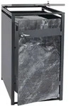 1er M&uuml;lltonnenverkleidung MCW-J82, M&uuml;lltonnenbox, erweiterbar, Metall 32kg,