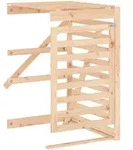 vidaXL Erweiterung f&uuml;r M&uuml;lltonnenbox Massivholz Kiefer - Braun
