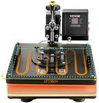 VEVOR Heizpresse 8 in 1 Heizpresse Maschine 38x38cm W&auml;rme&uuml;bertragungsmaschine...