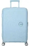 American Tourister Soundbox Spinner 67 / 24 TSA EXP Trolley Pastel Blue...