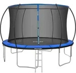tectake&reg; Trampolin Jumpy &Oslash; 366 cm, GS- mit Sicherheitsnetz - Schwarz