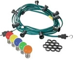 Illu-/Partylichterkette gr&uuml;n 20m - Au&szlig;enlichterkette - Germany - 20 x bunte...