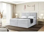 MEBLINI Boxspringbett mit Bettkasten - Gepolstert Doppelbett mit Matratze und Topper