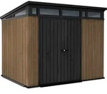 KETER Pent Signature Gartenhaus 9X7 279 X 226 X 216 cm Braun 259821 - Braun