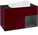 V&B Waschtischunterschrank Abdeckplatte bla m Finion 100x60,3cm, Reg re md bl. m Lac,