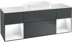 V&B Waschtischunterschrank Abdeckplatte wh. m Finion 160x60cm, Reg glo wh. Lac, md