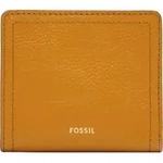 FOSSIL Leder Geldb&ouml;rse Logan RFID Mini Multifunction Ochre senfgelb - Gelb
