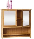 Spiegelschrank MCW-B18, Badspiegelschrank H&auml;ngeschrank, 3 Regalb&ouml;den 2 T&uuml;ren