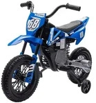 AIYAPLAY Kinder Elektro-Motorrad 12V Kindermotorrad mit Musik, 2,4-5 km/h - Blau